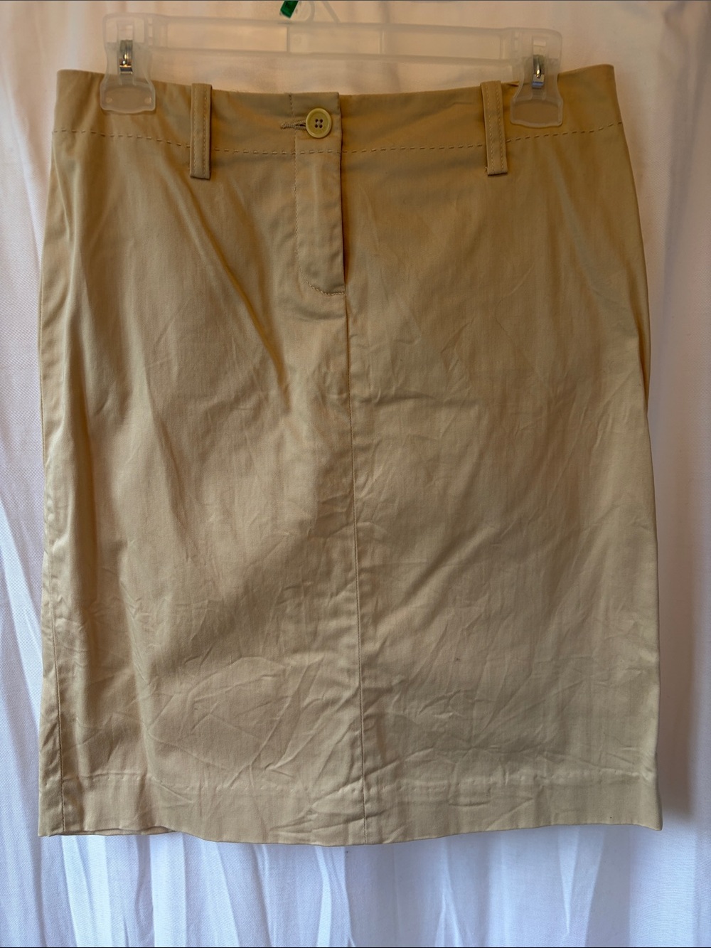 Vintage Tommy Hilfiger Beige Knee Length Skirt